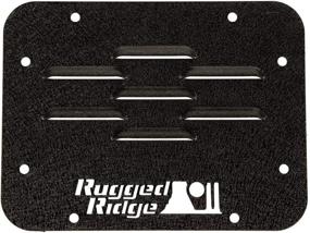 img 4 attached to Rugged Ridge 11586.10 Tire Carrier Eliminator Plate; 2007-2018 Jeep Wrangler JK