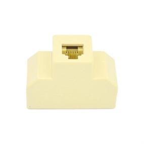 img 1 attached to 📞 SMITON 2PCS RJ11 6P4C Telephone Splitter Adapter Cable – Enhanced Phone Line Connectivity