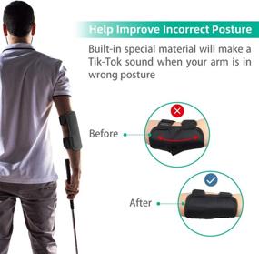 img 3 attached to 🏌️ KUDES Elbow Golf Swing Training Aid with Arm Action Correction Belt, Sound Notifications, Universal Adjustable Swing Guide – Posture Corrector for Men and Women Golf Beginners’ Practice