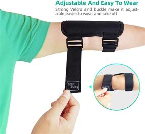 img 1 attached to 🏌️ KUDES Elbow Golf Swing Training Aid with Arm Action Correction Belt, Sound Notifications, Universal Adjustable Swing Guide – Posture Corrector for Men and Women Golf Beginners’ Practice