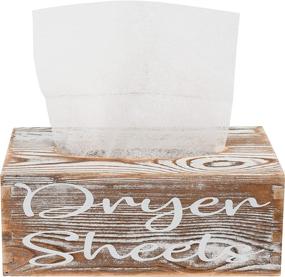 img 4 attached to 🧺 Thee Glamour Home Farmhouse Rustic Dryer Sheet Holder: Optimal Laundry Room Organization & Convenient Dryer Sheet Storage