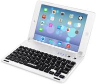 🔍 arteck ultra-thin ipad mini 5 / mini 4 keyboard: bluetooth keyboard folio stand with 130 degree swivel for apple ipad mini 5 (2019) & ipad mini 4 (2015) logo