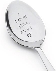 img 4 attached to Boston Creative Company LLC: Love You Mom Spoon - Unique Stainless Steel Gifts for Mom, Her, Engraved Spoon Gift Set