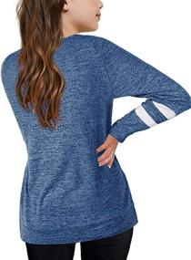 img 3 attached to 😍 Adorable Girls Heart Crewneck Sweatshirts: Casual & Loose Long Sleeve Pullover Shirts Tops