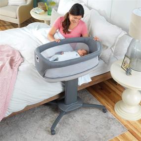 img 3 attached to 🛏️ Close to You 3-in-1 Bedside Bassinet by Chicco - Heather Grey