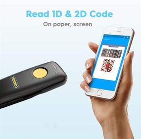 img 1 attached to 📱 NADAMOO Wireless 2D Barcode Scanner with Bluetooth, 2.4G Wireless & USB Wired Connectivity, Portable Inventory Library CMOS Image Reader for Tablet PC, Reads 1D 2D QR Code