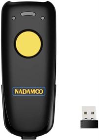 img 4 attached to 📱 Беспроводной двухмерный штрих-код-сканер NADAMOO с Bluetooth, беспроводным 2,4 ГГц и проводным USB-соединением, портативный сканер изображений CMOS для инвентаризации и библиотек на планшете, считывает 1D и 2D QR-коды