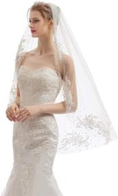 img 2 attached to Fashionable Elawbty Fingertip Length Wedding Accessories: Perfect Women's Special Occasion Essentials