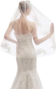 img 1 attached to Fashionable Elawbty Fingertip Length Wedding Accessories: Perfect Women's Special Occasion Essentials