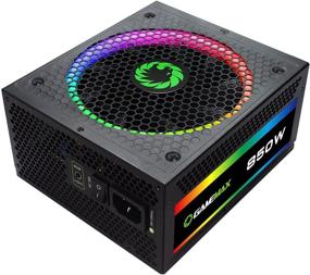 img 3 attached to ⚡️ Играиен GameMax RGB850 модульный блок питания 80 Plus Gold с RGB вентилятором 14см - Черный: Подключитесь современным стилем и эффективностью!