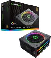 ⚡️ gamemax rgb850 modular 80 plus gold psu with 14cm rgb fan - black: power up with style and efficiency! logo