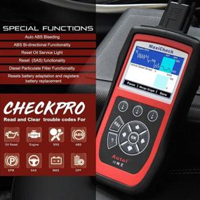 img 3 attached to 🔧 Autel MaxiCheck Pro ABS Autobleed OBD2 Диагностический инструмент: доступный, пожизненное бесплатное обновление, идеально подходит для техников и любителей автодела.