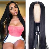 💁 парик reaktack brazilian straight lace front 20 дюймов - 4x4 натуральные волосы плотностью 150%, волосы первого качества, предварительно выбранные с детскими волосами логотип