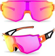 🕶️ unisex windproof sports cycling sunglasses for men and women - 3 interchangeable lens eyewear ideal for biking and fishing logo