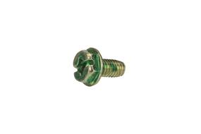 img 1 attached to Pack of 100 Slotted Hex Grounding Screws, Optimized for Solid Wire