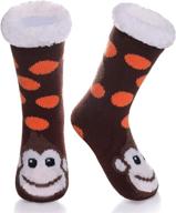 🐧 yebing slipper christmas grippers penguin boys' clothing: the perfect socks & hosiery solution! logo