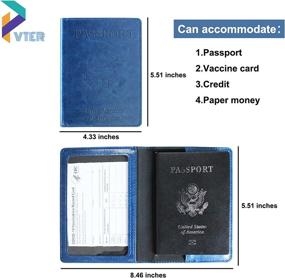 img 2 attached to Ultimate VTER Vaccination Waterproof Protector: The Perfect Travel Companion for Your Passport and Travel Accessories