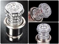 π bling rhinestone crystal car cigarette lighter 12v - glam car accessory, auto interior decor, charger decoration - sparkling car decorations logo