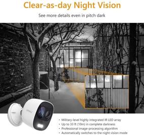 img 2 attached to 🎥 Imou LOOC Outdoor Security Camera: Wi-Fi 1080P Night Vision, Siren & LED Spotlight, Weatherproof IP65, PIR Motion Detection, Two-Way Audio