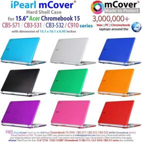 img 3 attached to Жесткий чехол IPearl MCover для ноутбука 15 дюймов, аксессуары для сумок, чехлов и рукавов