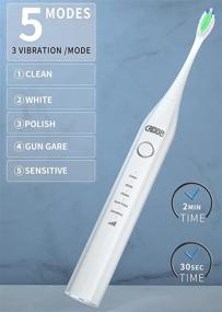 img 3 attached to Toothbrush CRKIOB Toothbrushes Rechargeable Whitening