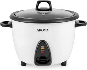 img 4 attached to Aroma Housewares ARC-360-NGP 20-Cup Pot-Style Rice Cooker & Food Steamer, White: Deliciously Efficient Cooking Companion