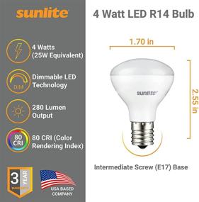 img 3 attached to 🌞 Sunlite R14 LED E17 2700K