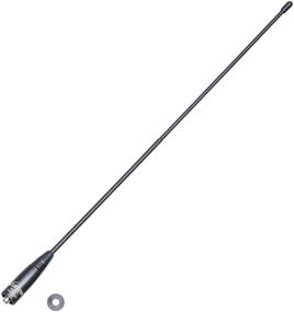 img 3 attached to 📻 LUITON 1 Pack Walkie Talkie Antenna - 15.6 Inch Dual Band UV VHF/UHF 144/430Mhz Whip Antenna for Outdoor Ham Radio - Compatible with UV-82 UV-B5 GT-3 BF-F8HP UV-5RA UV-5RE UV-5R (SMA-F Connector)