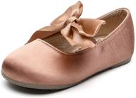 chiximaxu little ballerina casual toddler girls' shoes in flats logo