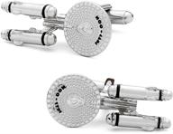 officially licensed starship enterprise cufflinks - boost your style logo