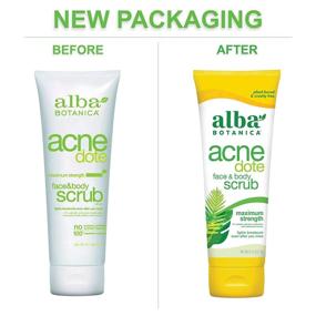 img 1 attached to 🌿 Alba Botanica Acnedote Maximum Strength Face & Body Scrub, 8 Oz – Clear & Renew Skin (Packaging May Vary)