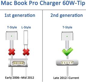 img 3 attached to 🔌 Universal Adapter, Mac Book Pro Charger 60W Power Adapter Mac Pro Charger Compatible with Mac Book Pro 13 Inch (Late 2012 onwards)