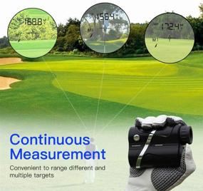 img 1 attached to 🔭 Laser Golf Rangefinder with Pinsensor Flag Lock/Speed/Distance - Legal for Golfing Laser Distance Finder 7X Magnification and Low Battery Indicator