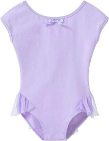 img 4 attached to MdnMd Sleeve Flutter Leotard Intermediate Sports & Fitness and Other Sports