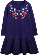 🌈 sleeve cotton rainbow dresses for girls' clothing by auranso logo