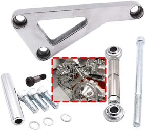 img 4 attached to Aluminum Alternator Bracket Kit for Chevy 350 SBC with Long Water Pump (LWP)