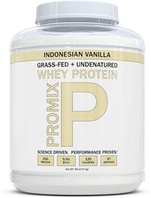 img 4 attached to Протеиновый порошок Promix Vanilla Grass-Fed Whey весом 5 фунтов - Негидролизированный