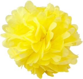 img 2 attached to 🌸 Colorful Set of 8 Tissue Pom Poms Flower Party Decorations for Weddings, Birthdays, and Baby Showers: WYZworks Spring Bloom Assortment
