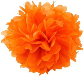 img 1 attached to 🌸 Colorful Set of 8 Tissue Pom Poms Flower Party Decorations for Weddings, Birthdays, and Baby Showers: WYZworks Spring Bloom Assortment