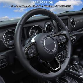 img 2 attached to Steering Interior Accessories Wrangler 2018 2021（Black）