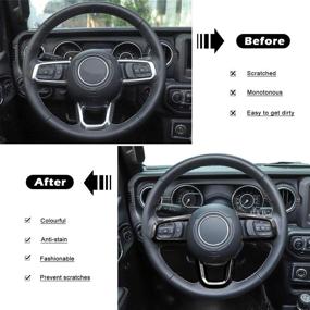 img 3 attached to Steering Interior Accessories Wrangler 2018 2021（Black）