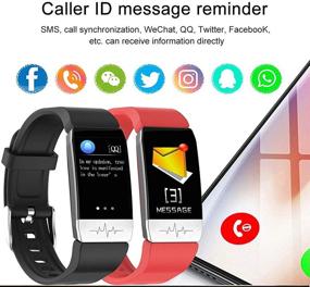 img 1 attached to Fitness Tracker HR Couple Watch Smart Bracelet With Temperature Measuring Heart Rate Blood Pressure Blood Oxygen Monitor Pedometer Sleep Monitor Digital Smart Watch Waterproof For Kids Women Men