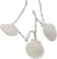 🔆 dennis east international 75038: stunning 16.5ft scallop shell string lights - ideal for indoor and outdoor use - 30 ct lights логотип