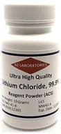 lithium chloride powder crystals reagent logo