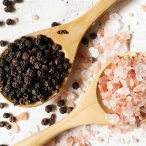 img 3 attached to 🧂 Himalayan Chef Large Himalayan Pink Salt & Black Pepper Grinder Set, Pack of 2