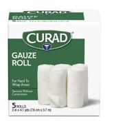 curad cotton stretch rolled gauze логотип