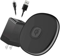 nanami wireless charger, qi certified 15w max fast charging pad with qc3.0 adapter compatible for iphone 13, 12 mini, se 2020, 11, xs max, xr, x, 8 plus, samsung galaxy s21, s20, s10, s9, s8, note 20 ultra, airpods pro logo