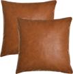 tosewever leather pillowcases decorative cushion logo