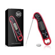 🔥 grillers choice - commercial grade folding probe thermometer with backlight, magnet, and precise instant read. perfect for bbq, grilling, candy, meat, and frying logo