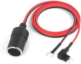 img 2 attached to 🚗 Jtron Car Cigarette Lighter Adapter - Add-a-Circuit TAP, 1m Cable with 12V Fuse Holder & Micro/Mini/Standard ATM APM Blade Fuses (Small)